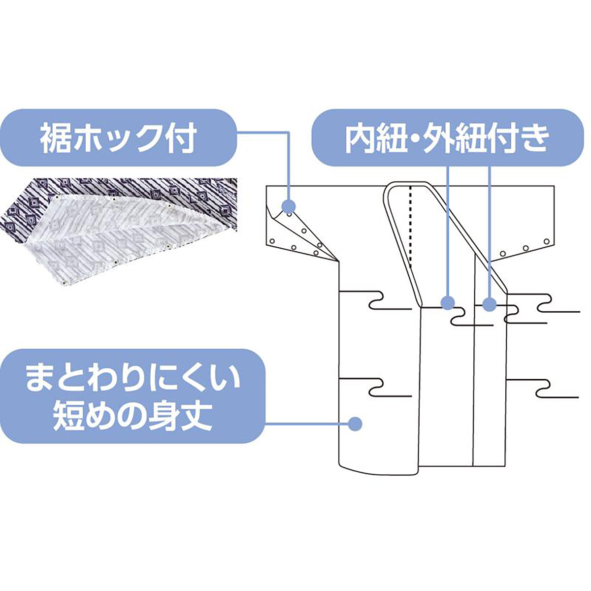 らくらくガーゼねまき M/L