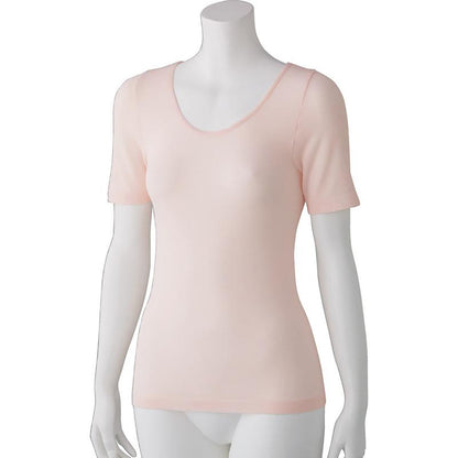 のびのびラクラク半袖インナー ピーチ Ｍ～Ｌ/Ｌ～ＬＬ
