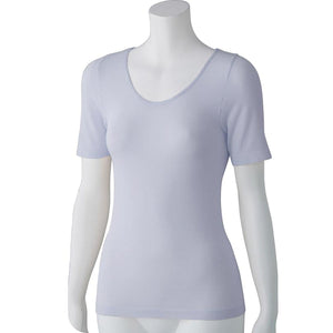 のびのびラクラク半袖インナー ラベンダー Ｍ～Ｌ/Ｌ～ＬＬ
