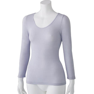 のびのびラクラク長袖インナー ラベンダー Ｍ～Ｌ/Ｌ～ＬＬ