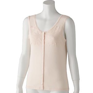 フロントレースノースリーブホックインナー ピーチ M/L/LL