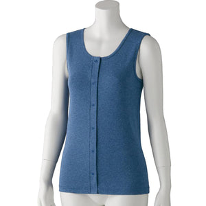 フライス杢ノースリーブホックインナー ネイビー M/L/LL