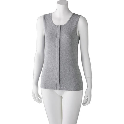 フライス杢ノースリーブホックインナー 杢グレー M/L/LL