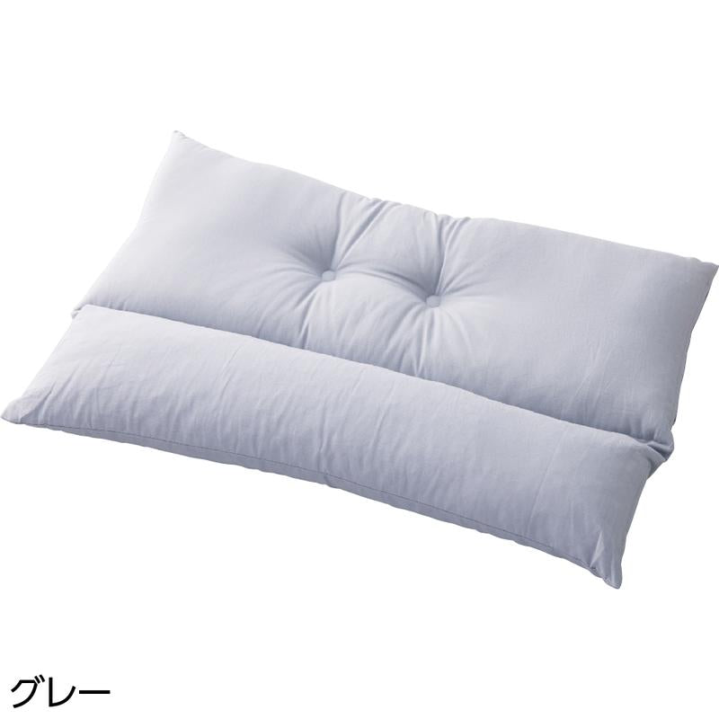 ストレートネック枕 グレー 43×63cm