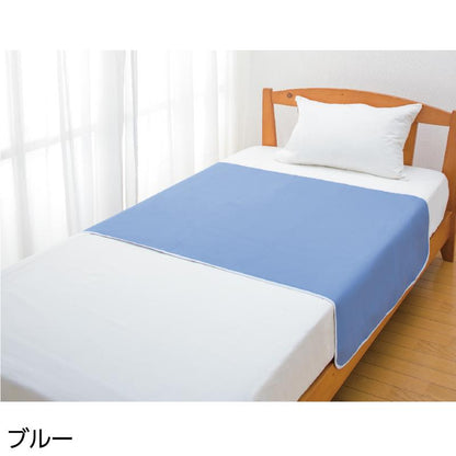 制菌加工デニム防水シーツ(大) ブルー 145×90cm