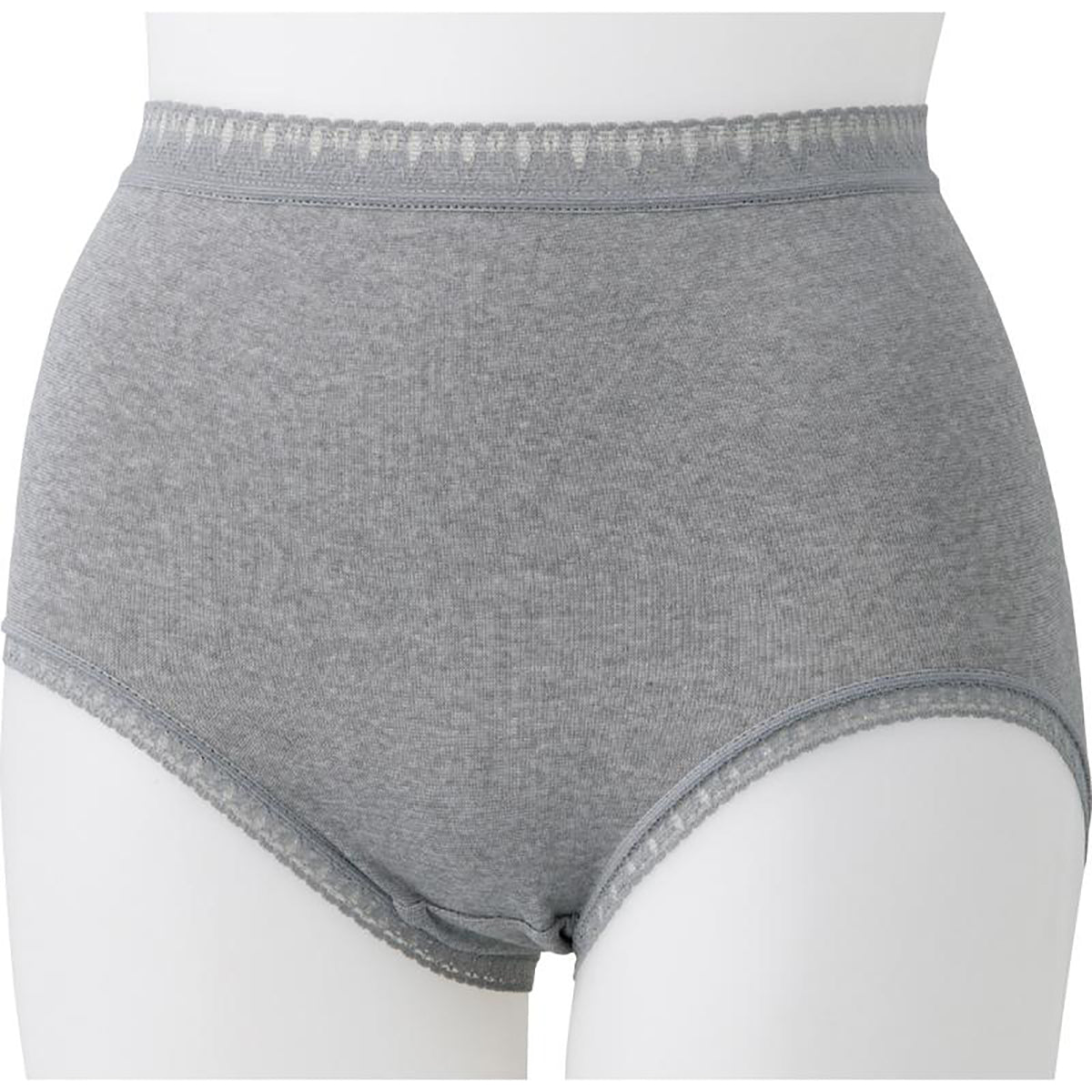 ストレッチ丈長ショーツ(2枚組) グレー Ｍ/L/LL