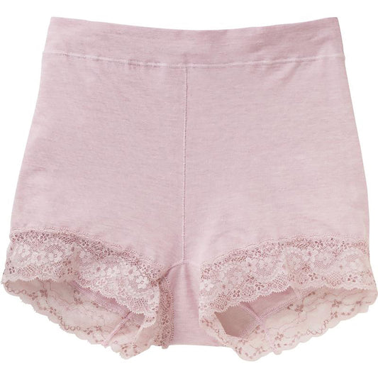 立体ヒップレース1分丈ショーツ ピンク Ｍ/L/LL