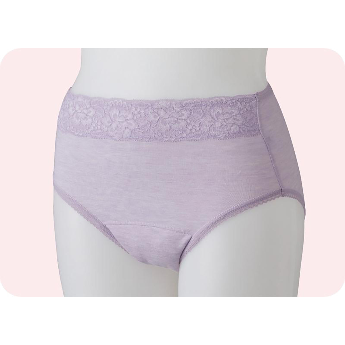 吸水パッド対応ショーツ パープル Ｍ/L/LL