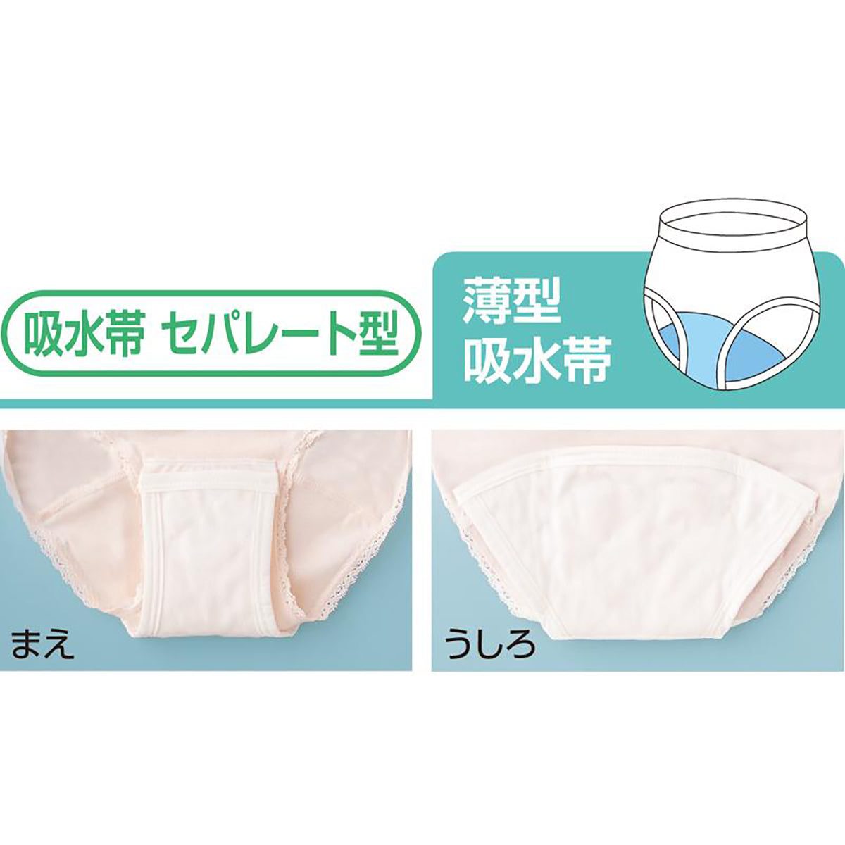 安心快適フィットショーツ(2枚組) ピーチ Ｍ/L/LL