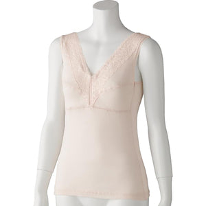 アロエ加工カップ付ノースリーブインナー モカ M/L/LL/3L