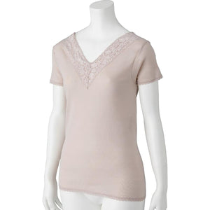 3分袖インナー モカ M/L/LL/3L/4L