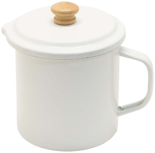 ホーローオイルポット　１．５L　ホワイト