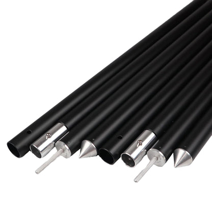 FUTURE FOX タープポール 収納袋付 直径28mm全長240cm (60cm×4本)×2本分 マッドブラック