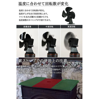 FUTURE FOX FOX-FAN ストーブファン 薪ストーブファン
