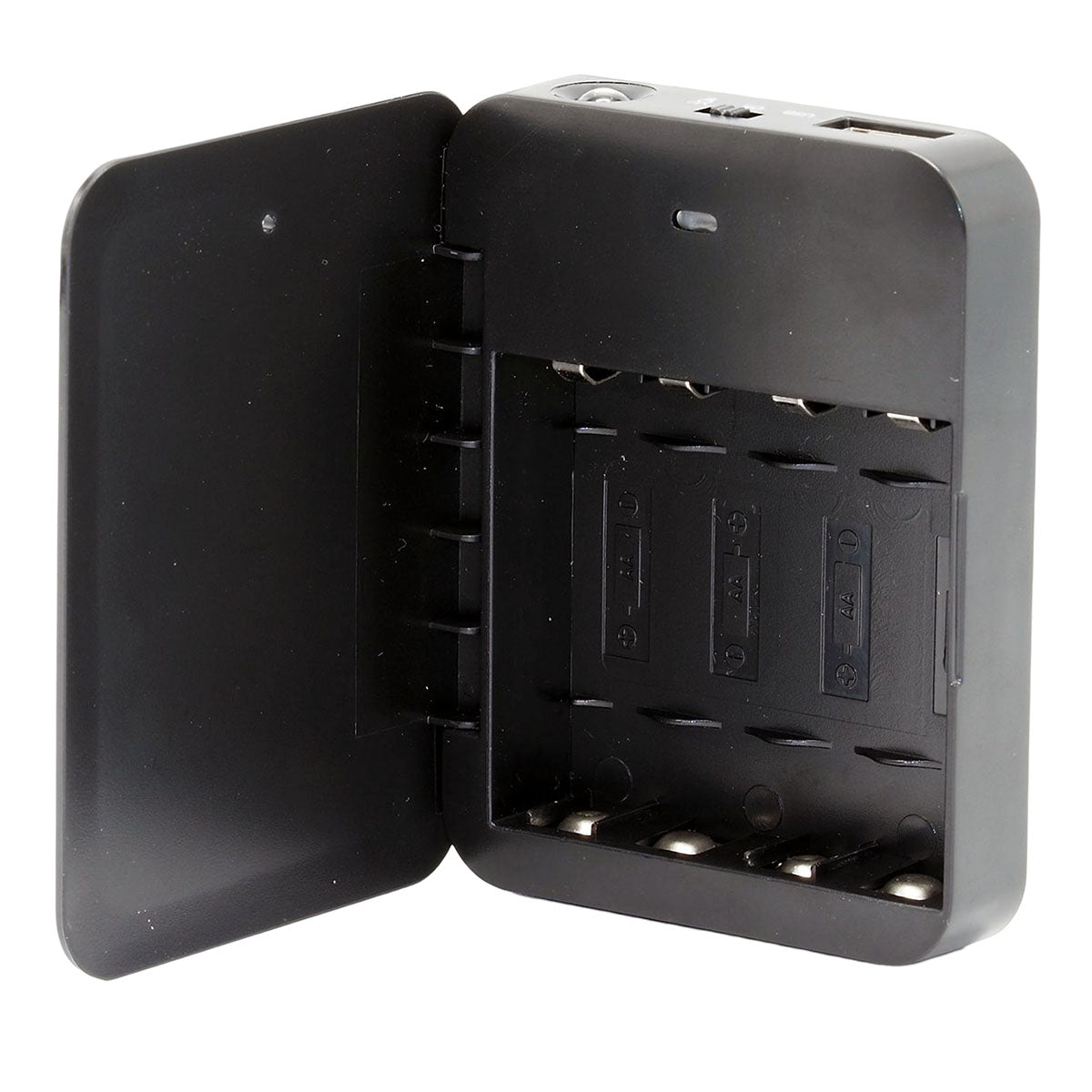 乾電池式　モバイルバッテリー　LEDライト付き