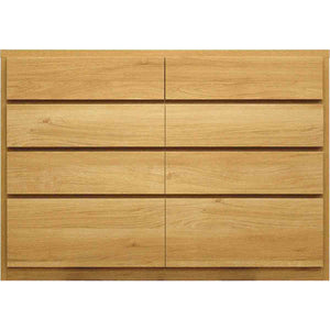 キューブ 幅120 4段 チェスト 家具 収納 オーク