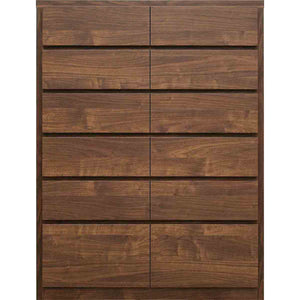 キューブ 幅90 6段 チェスト 家具 収納 ウォールナット