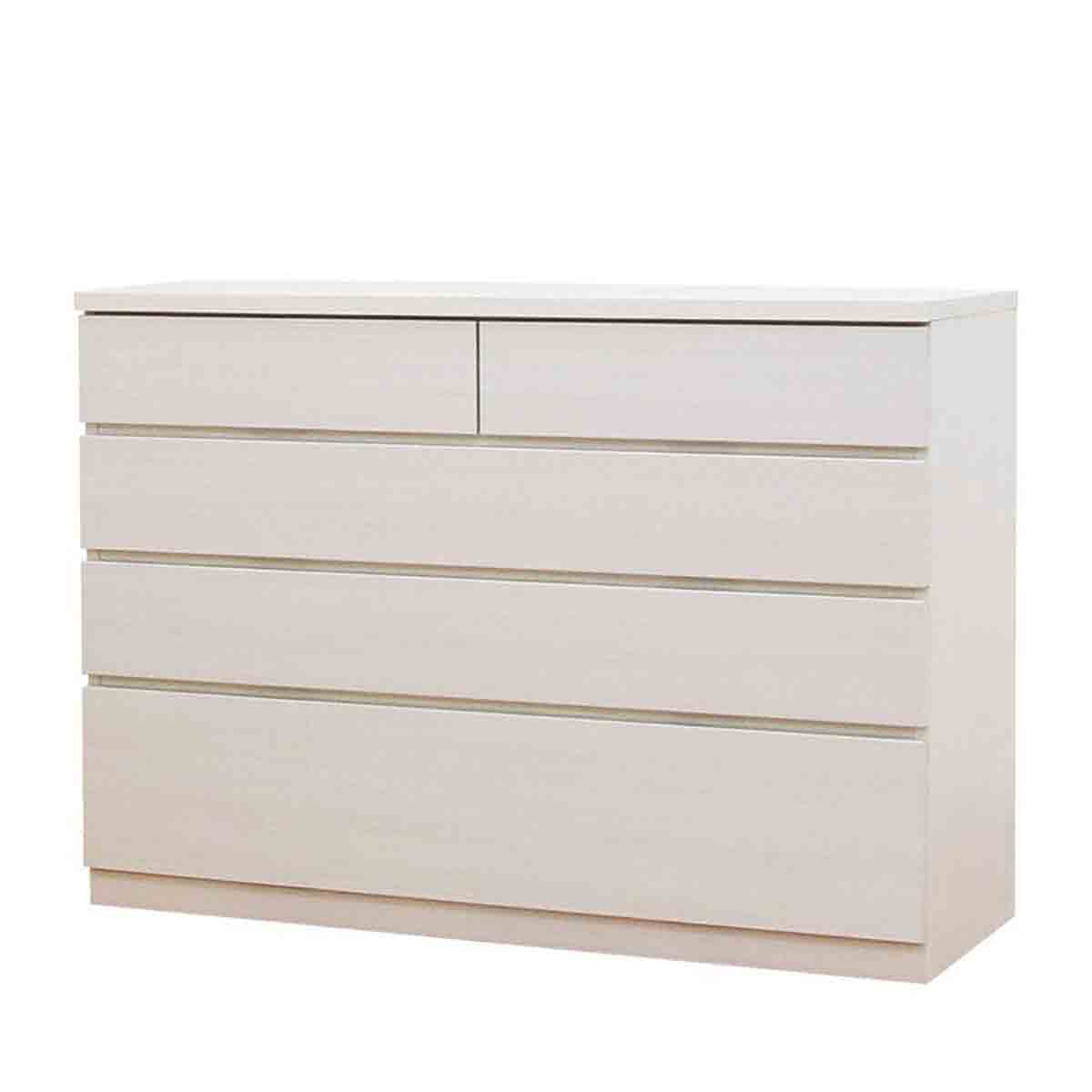 シルフ 幅118 4段 チェスト 家具 収納 ホワイト