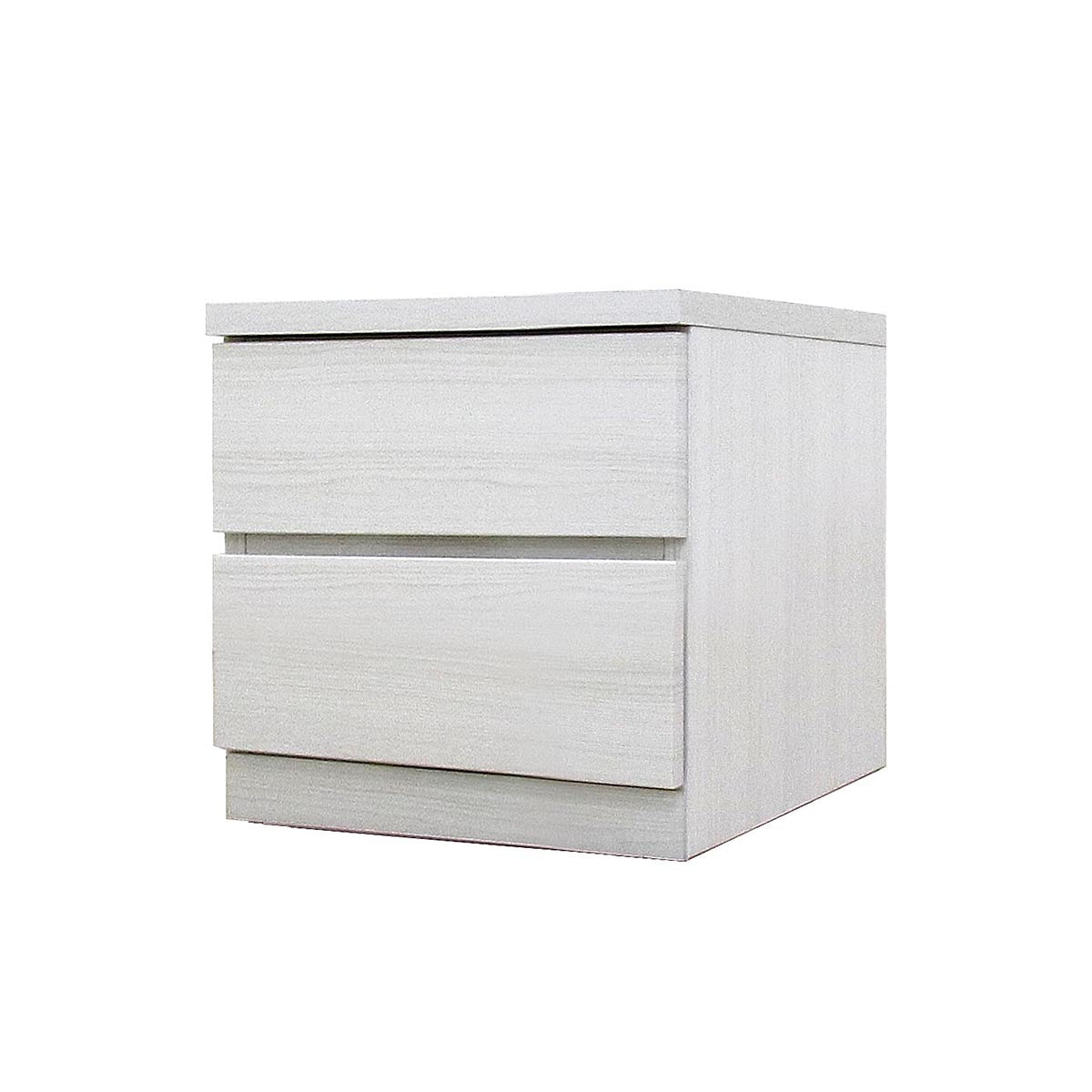 フィット 幅40 2段 チェスト 奥行44cm 家具 収納 ホワイト
