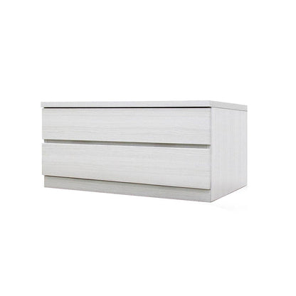 フィット 幅80 2段 チェスト 奥行44cm 家具 収納 ホワイト