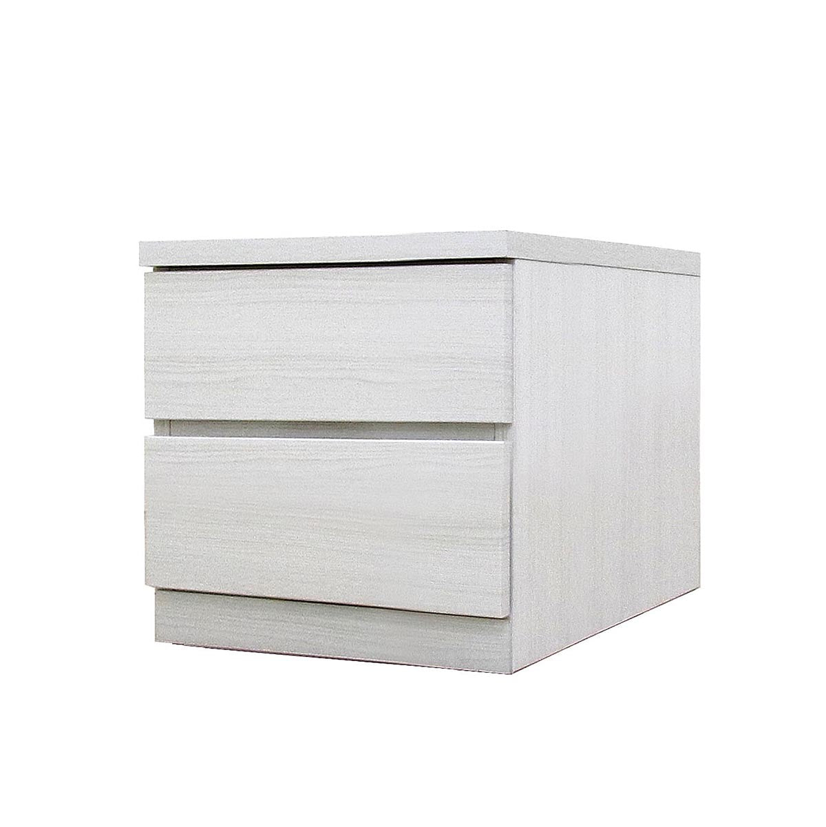 フィット 幅40 2段 チェスト 奥行55cm 家具 収納 ホワイト