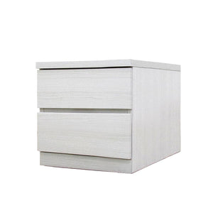 フィット 幅40 2段 チェスト 奥行55cm 家具 収納 ホワイト