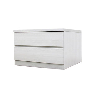 フィット 幅60 2段 チェスト 奥行55cm 家具 収納 ホワイト