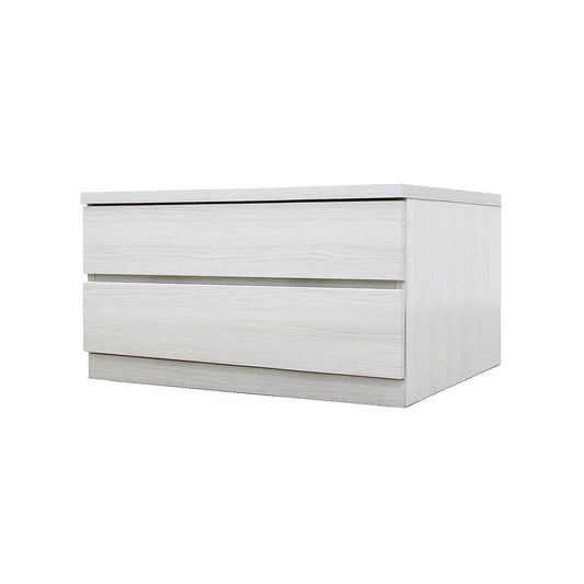 フィット 幅70 2段 チェスト 奥行55cm 家具 収納 ホワイト