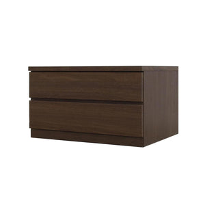 フィット 幅70 2段 チェスト 奥行55cm 家具 収納 ウォールナット