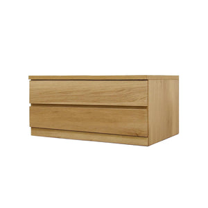 フィット 幅80 2段 チェスト 奥行55cm 家具 収納 オーク