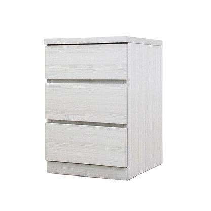 フィット 幅40 3段 チェスト 奥行44cm 家具 収納 ホワイト