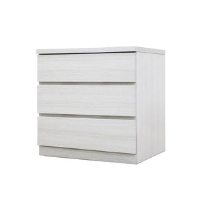 フィット 幅60 3段 チェスト 奥行44cm 家具 収納 ホワイト