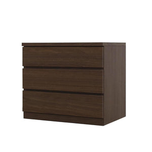 フィット 幅70 3段 チェスト 奥行44cm 家具 収納 ウォールナット