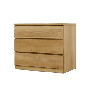 フィット 幅70 3段 チェスト 奥行44cm 家具 収納 オーク