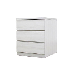 フィット 幅50 3段 チェスト 奥行55cm 家具 収納 ホワイト
