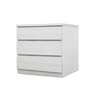 フィット 幅60 3段 チェスト 奥行55cm 家具 収納 ホワイト
