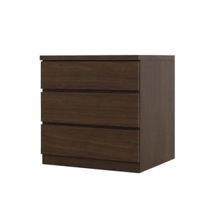 フィット 幅60 3段 チェスト 奥行55cm 家具 収納 ウォールナット