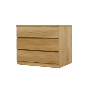 フィット 幅70 3段 チェスト 奥行55cm 家具 収納 オーク