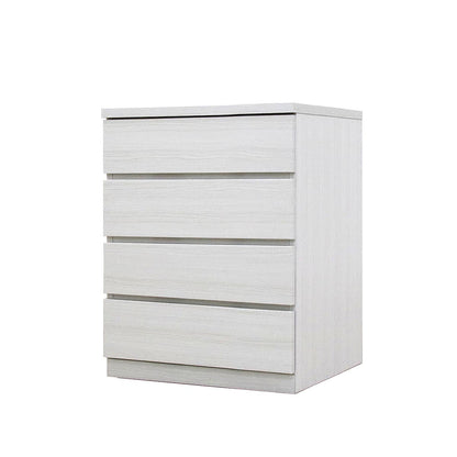 フィット 幅60 4段 チェスト 奥行55cm 家具 収納 ホワイト