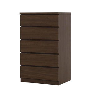 フィット 幅60 5段 チェスト 奥行44cm 家具 収納 ウォールナット