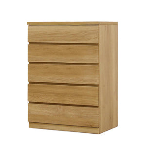 フィット 幅70 5段 チェスト 奥行44cm 家具 収納 オーク