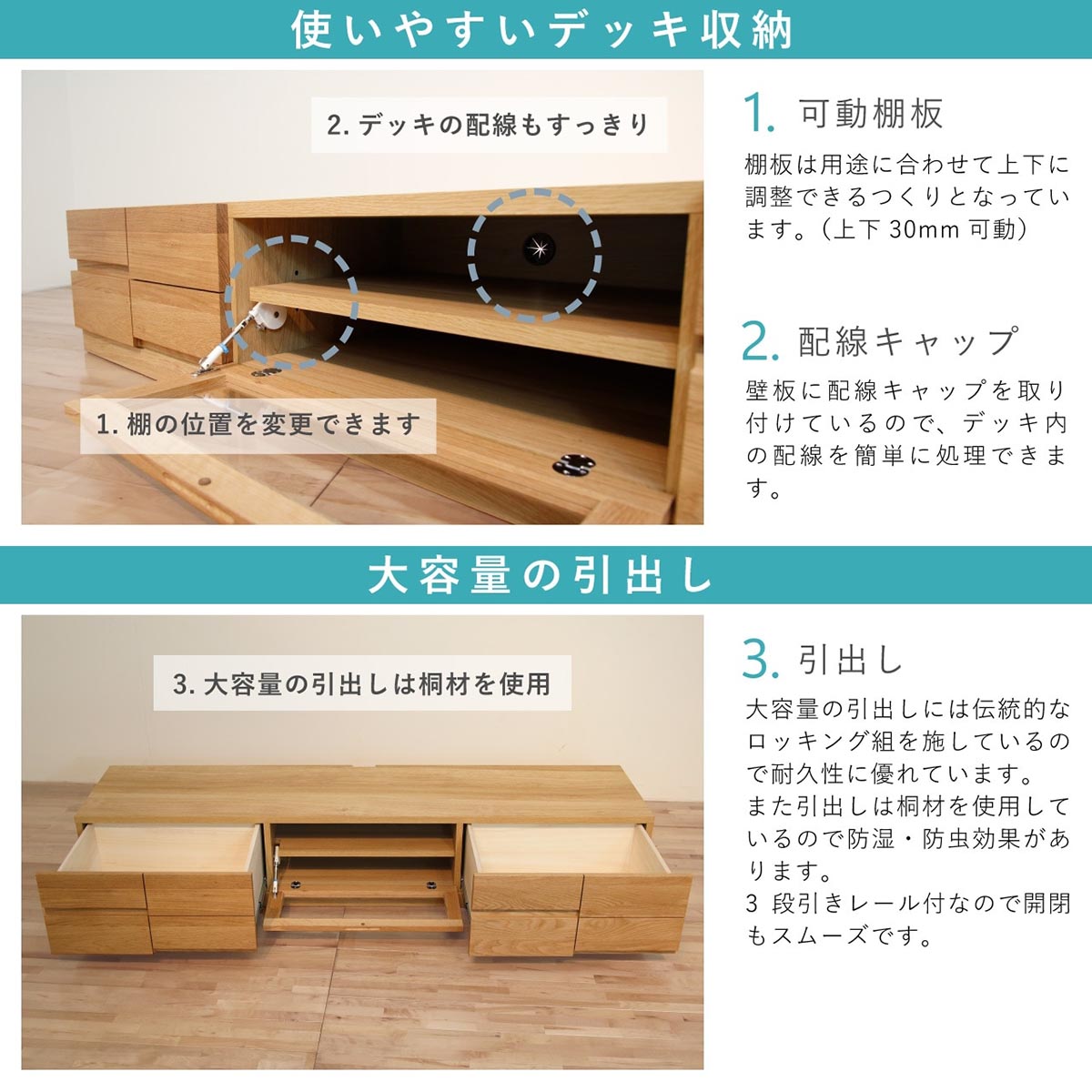 ブロック 幅150 テレビボード 家具 ウォールナット