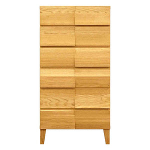 モデルノ 幅58 6段チェスト 家具 収納 ホワイトオーク
