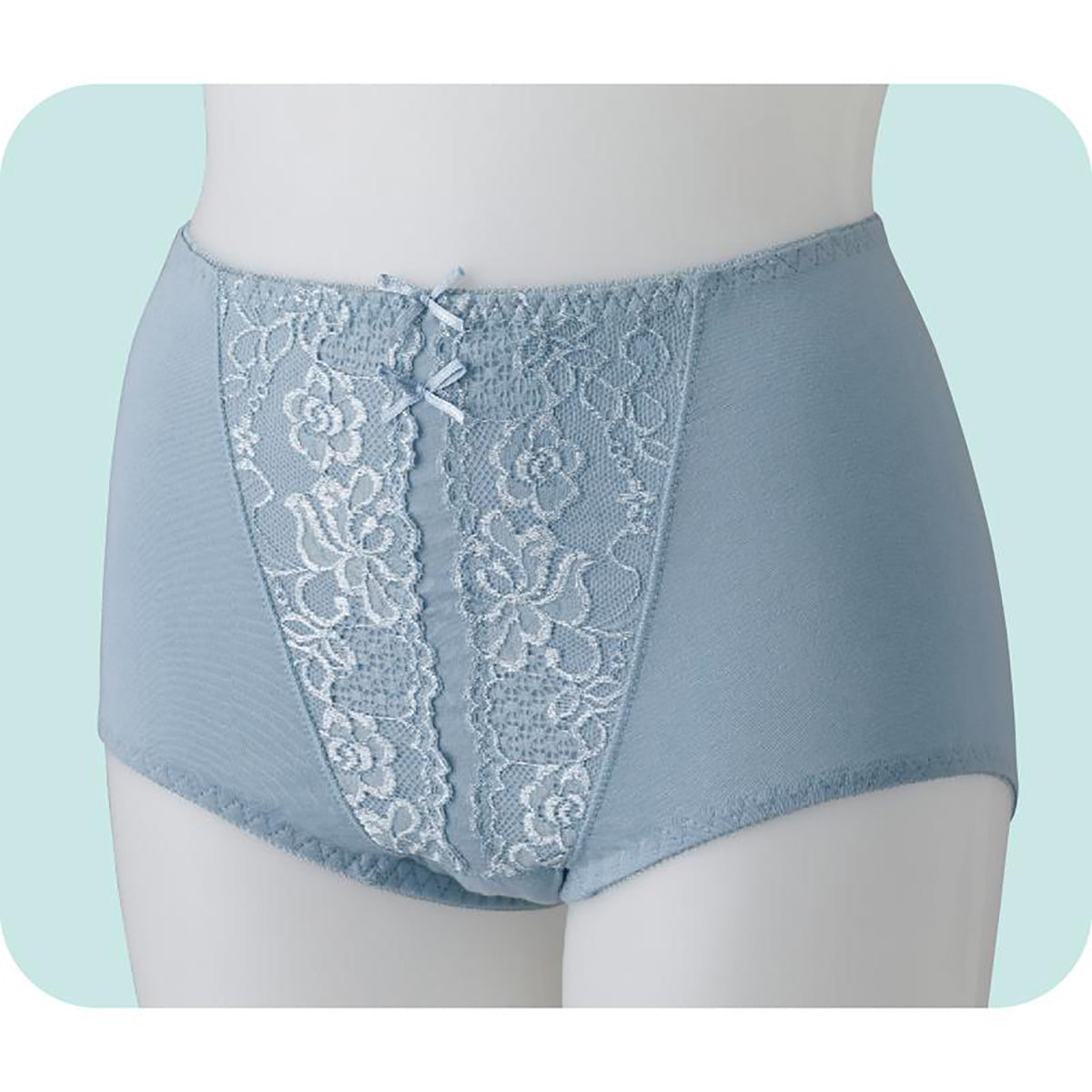 安心快適ショーツ 吸水帯一体型 ブルー Ｍ/L/LL