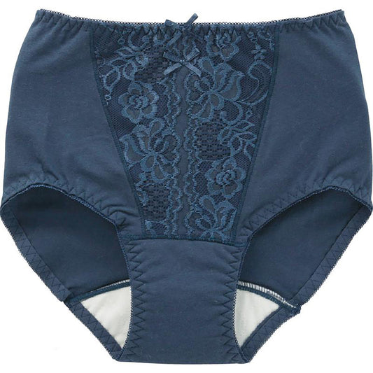 安心快適ショーツ 吸水帯一体型 ネイビー Ｍ/L/LL