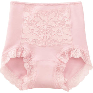 安心快適フロントレース1分丈ショーツ ピンク Ｍ/L/LL
