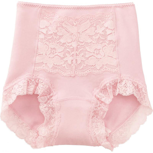 安心快適フロントレース1分丈ショーツ ピンク Ｍ/L/LL