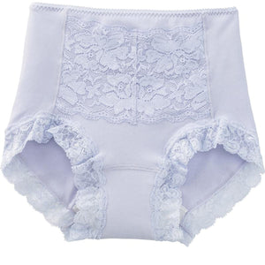 安心快適フロントレース1分丈ショーツ ラベンダー Ｍ/L/LL