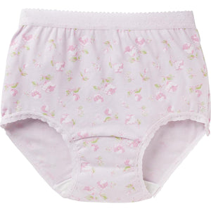 安心快適花柄ショーツ 吸水帯一体型 パープル Ｍ/L/LL