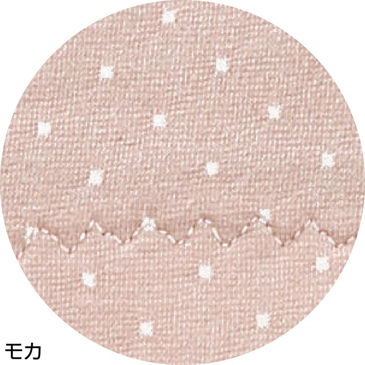 安心快適水玉柄ショーツ 吸水帯一体型 モカ Ｍ/L/LL